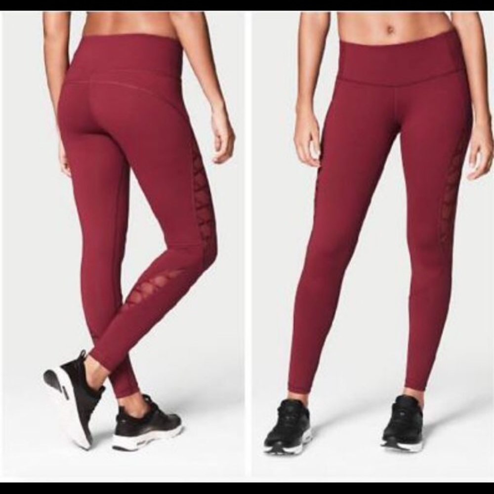 Victoria Sport Tight Legging Knockout Mesh Lace Up